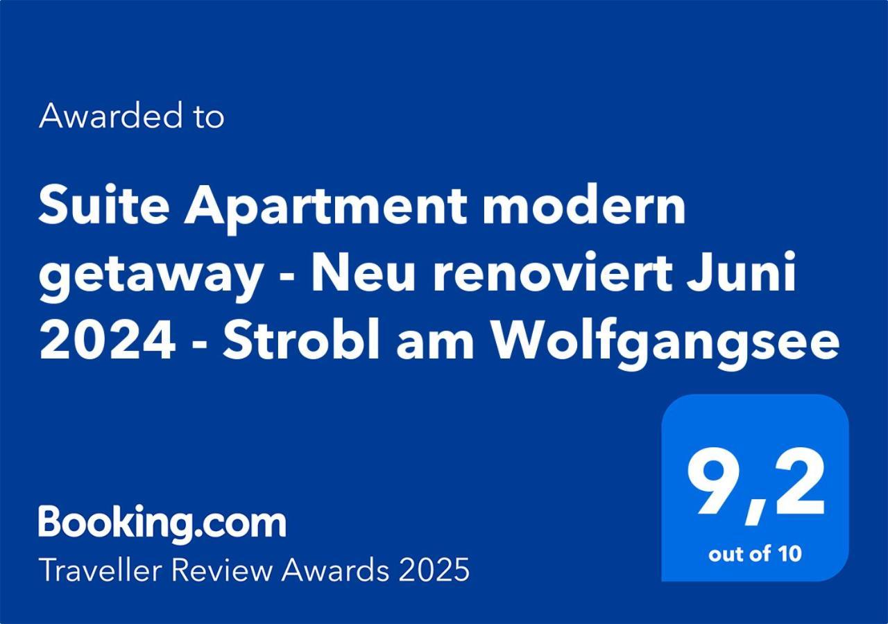 Suite Apartment Modern Getaway - Neu Renoviert - Strobl Am Wolfgangsee Exterior foto